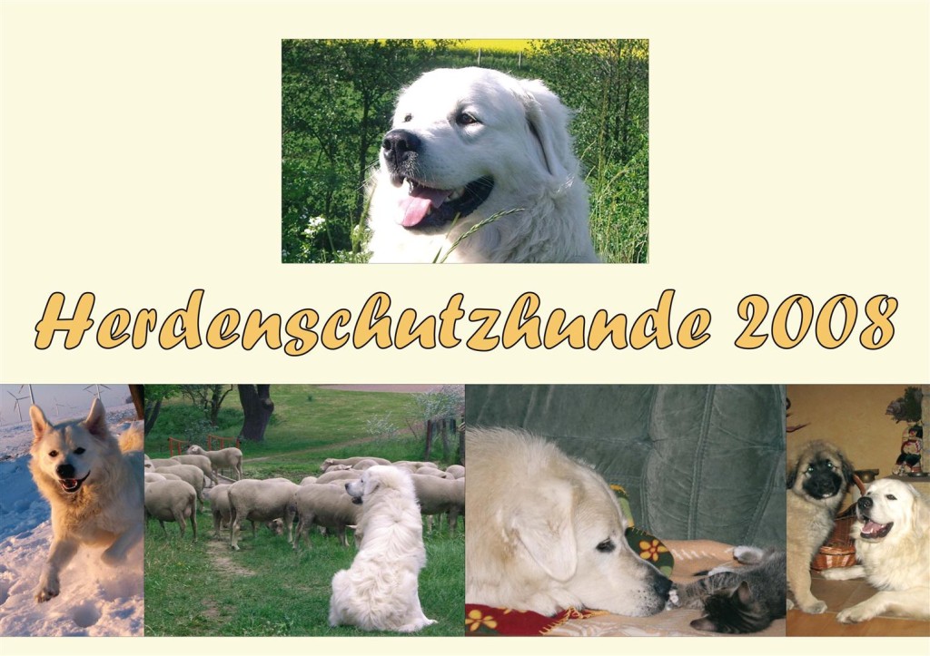 Herdenschutz Hunde Kalender 2008 - Fotos und Informationen zu Herdenschutzhunden
